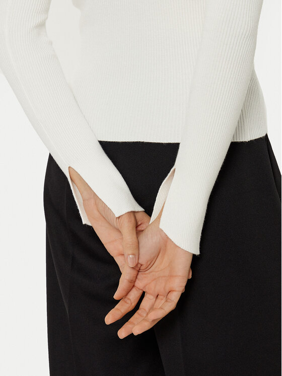 MAX&Co. MAX&Co. Пуловер 2516361051200 Бял Slim Fit