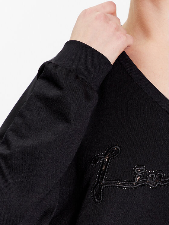Liu Jo Sport Liu Jo Sport Bluse TA3216 F0869 Schwarz Regular Fit