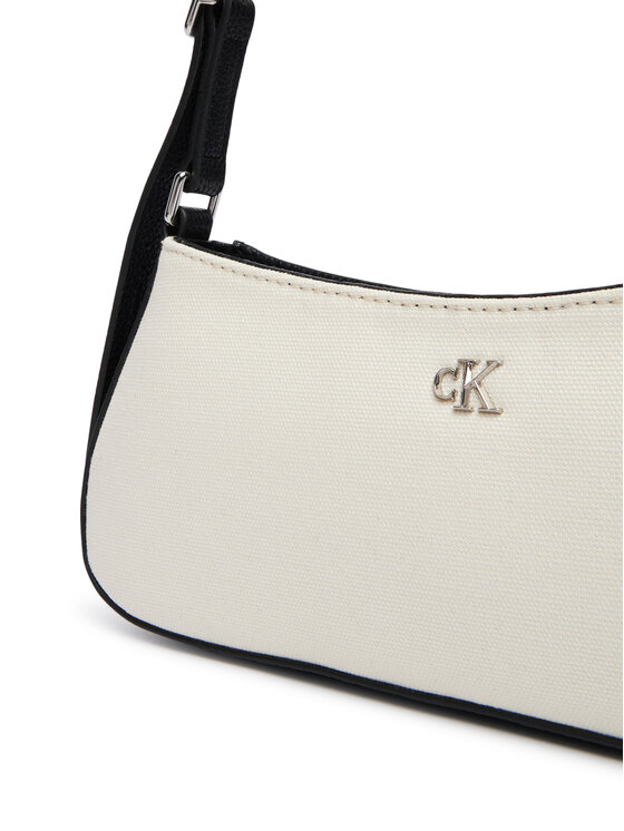Calvin Klein Calvin Klein Τσάντα Ck Canvas Small Shoulder Bag LV04F3347G Λευκό