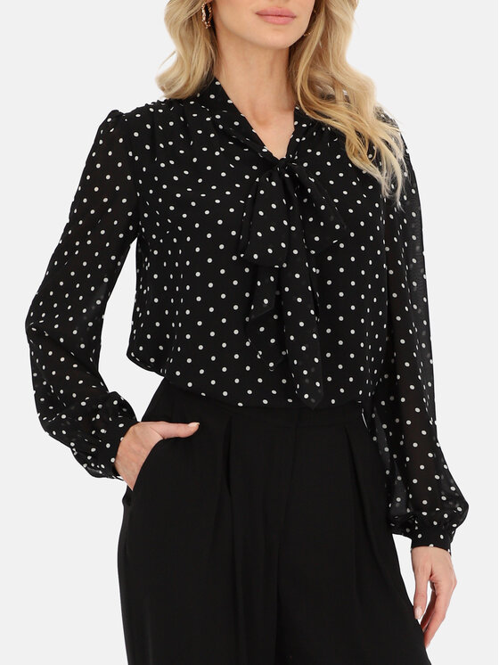 L’AF L’AF Bluzka Silva Czarny Regular Fit
