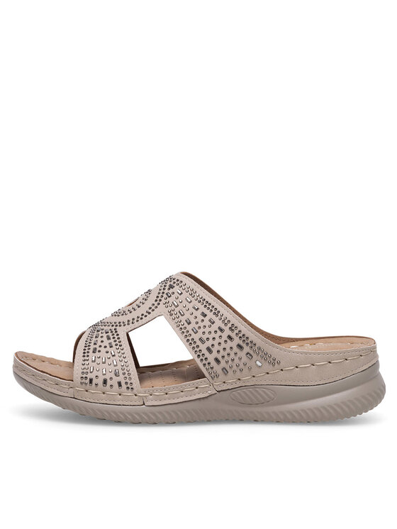 Clara Barson Clara Barson Pantoletten WYL05010-30 Beige