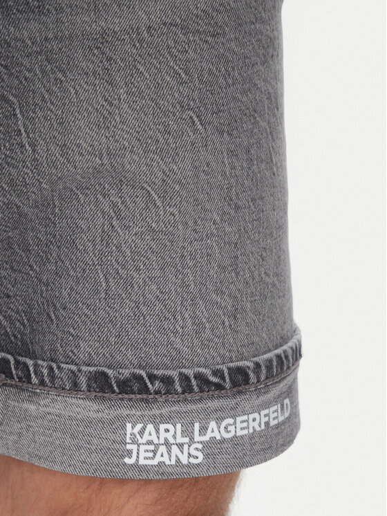 Karl Lagerfeld Jeans Karl Lagerfeld Jeans Дънкови шорти A2M10082 Сив Slim Fit