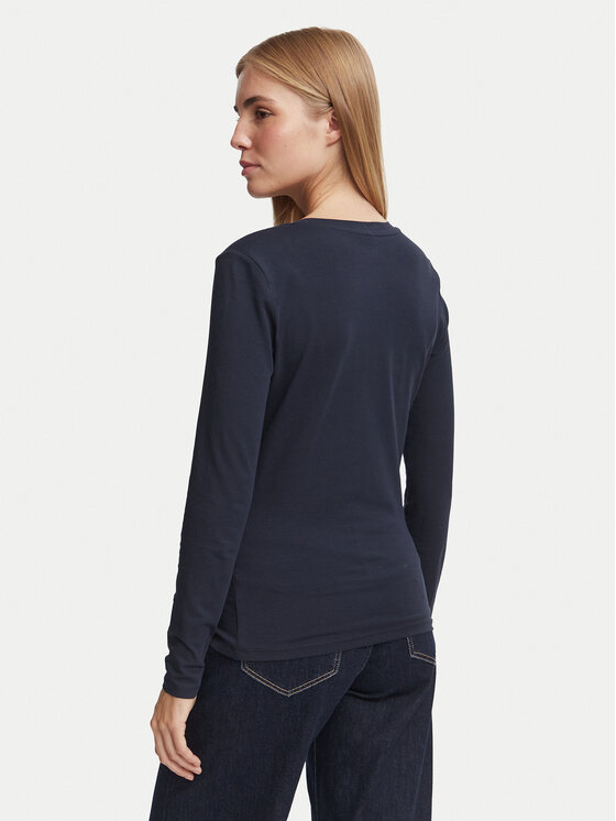 Guess Guess Μπλουζάκι W6BI58 K7388 Σκούρο μπλε Slim Fit