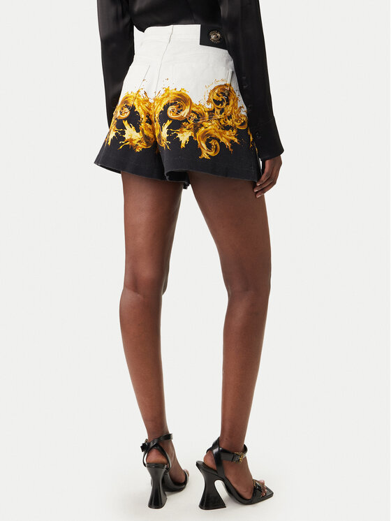 Versace Jeans Couture Versace Jeans Couture Шорти от плат 80HAD55P ES163 Бял Straight Fit