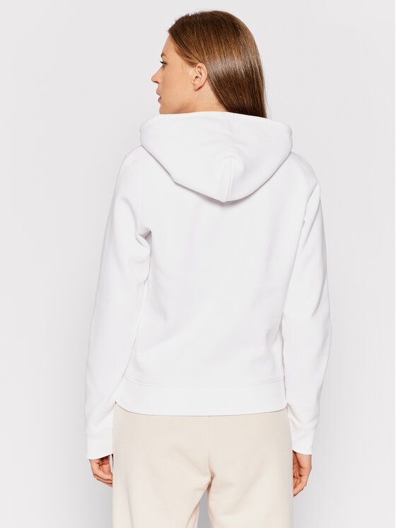 Tommy Jeans Tommy Jeans Bluza Fleece Hoodie DW0DW09228 Biały Regular Fit