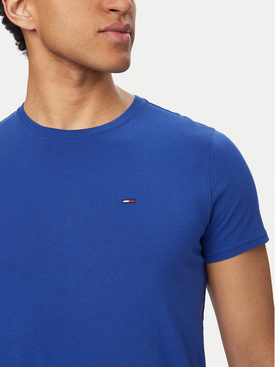 Tommy Jeans Tommy Jeans Тишърт DM0DM04411 Син Slim Fit