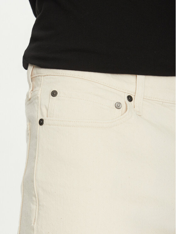 Calvin Klein Calvin Klein Szorty jeansowe K10K114078 Écru Slim Fit