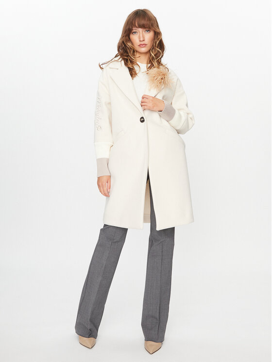 Maryley Maryley Преходно палто 23IB148/M11/5CVA Бежов Regular Fit