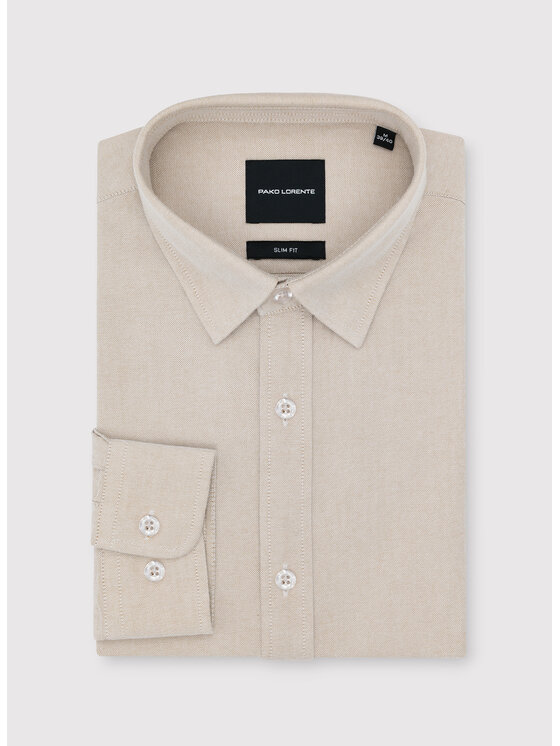 Pako Lorente Pako Lorente Koszula P26WN-1X-029 Beżowy Slim Fit