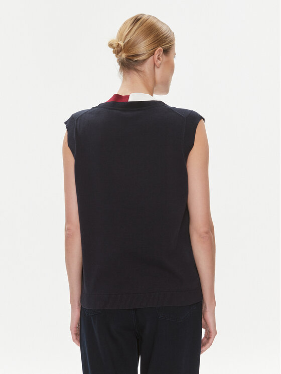 Tommy Hilfiger Tommy Hilfiger Džemper WW0WW40123 Tamnoplava Relaxed Fit