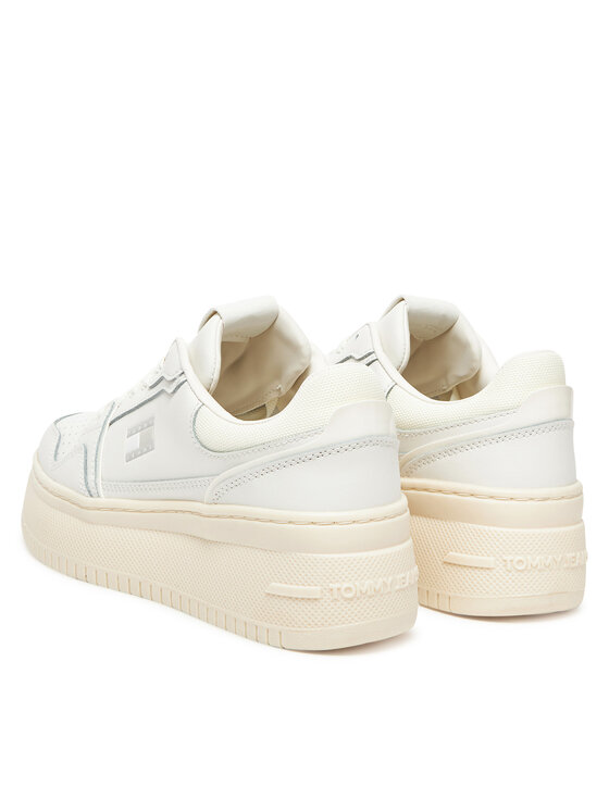 Tommy Jeans Tommy Jeans Снікерcи Tjw Retro Basket Flatform EN0EN02840 Écru