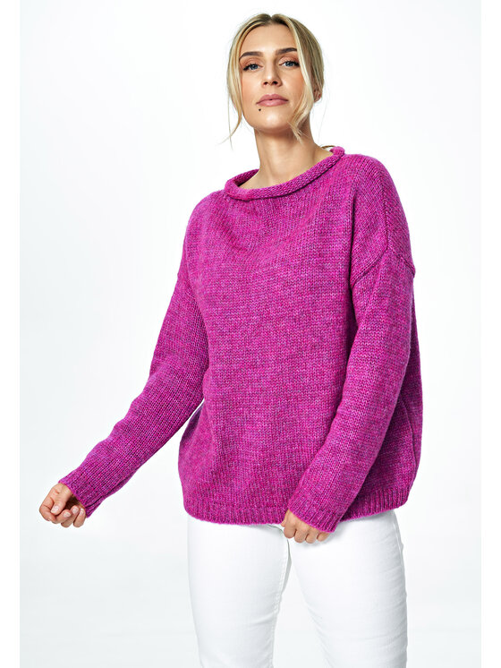 FIGL FIGLFIGL Maglione M888 Viola Oversize