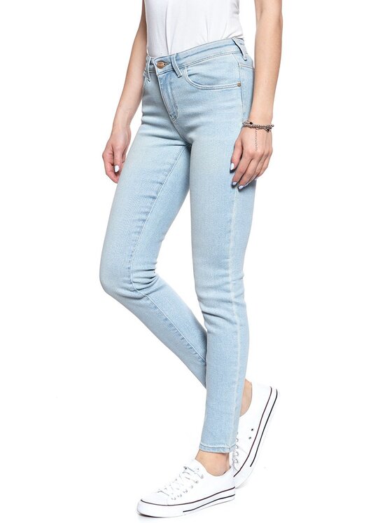 Wrangler Wrangler Jeansy SKINNY Niebieski Skinny Fit