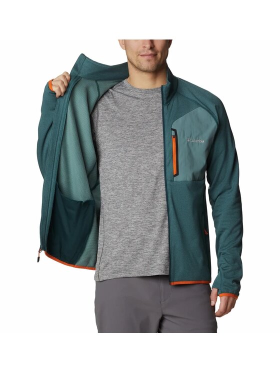 Columbia Columbia Bluza 203131 Zielony Regular Fit