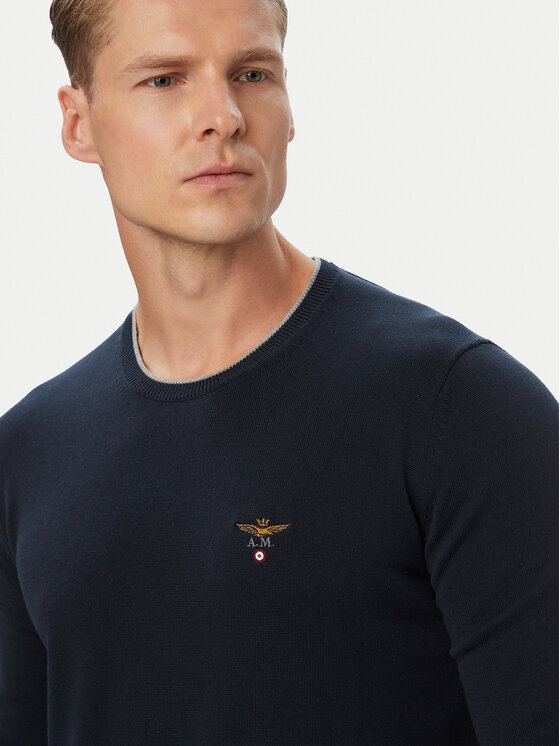 Aeronautica Militare Aeronautica Militare Megztinis 262MA1631UL00506 Tamsiai mėlyna Regular Fit