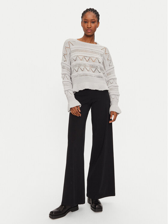 Haveone Haveone Pullover MEV-M119 Grau Regular Fit