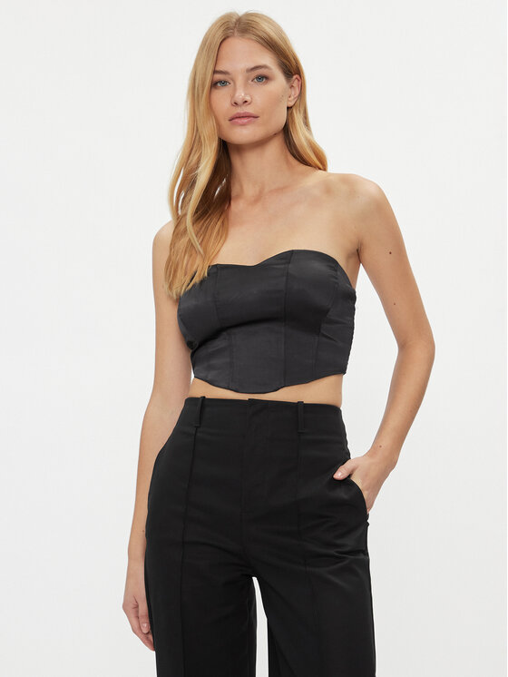 ONLY ONLY Τοπ 15305531 Μαύρο Tight Fit