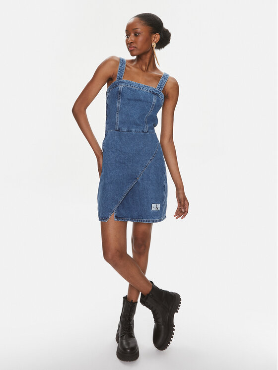 Calvin Klein Jeans Calvin Klein Jeans Džínové šaty J20J222783 Modrá Regular Fit