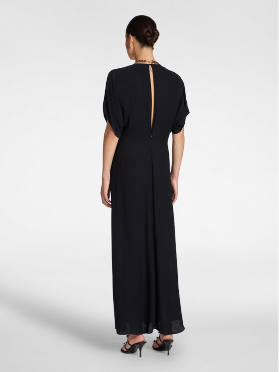 Elena Mirò Elena Mirò Sukienka wieczorowa 7066Z000116N033 Czarny A-Line Fit