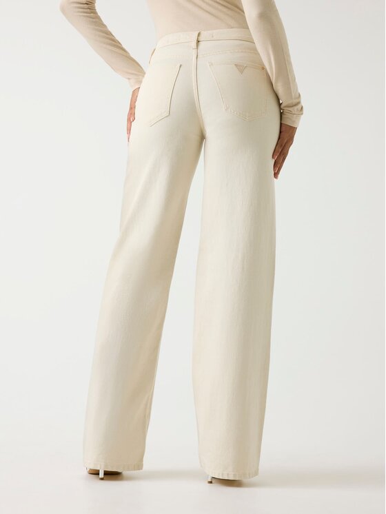 Guess Guess Kalhoty z materiálu 180132 Béžová Slim Fit