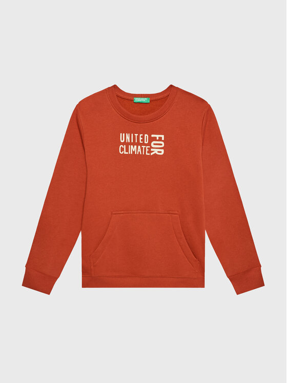 United Colors Of Benetton United Colors Of Benetton Pulóver 3JLXC107O Piros Regular Fit