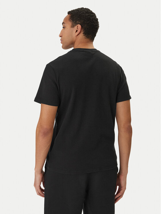 Calvin Klein Jeans Calvin Klein Jeans T-krekls Waffle Badge LV04RD008G Melns Regular Fit