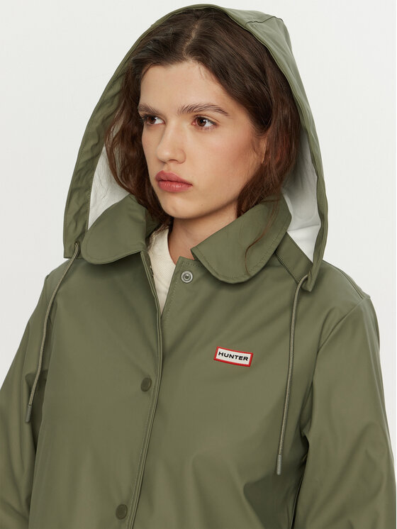 Hunter Hunter Kurtka przeciwdeszczowa Benja HARW0020242 Zielony Regular Fit