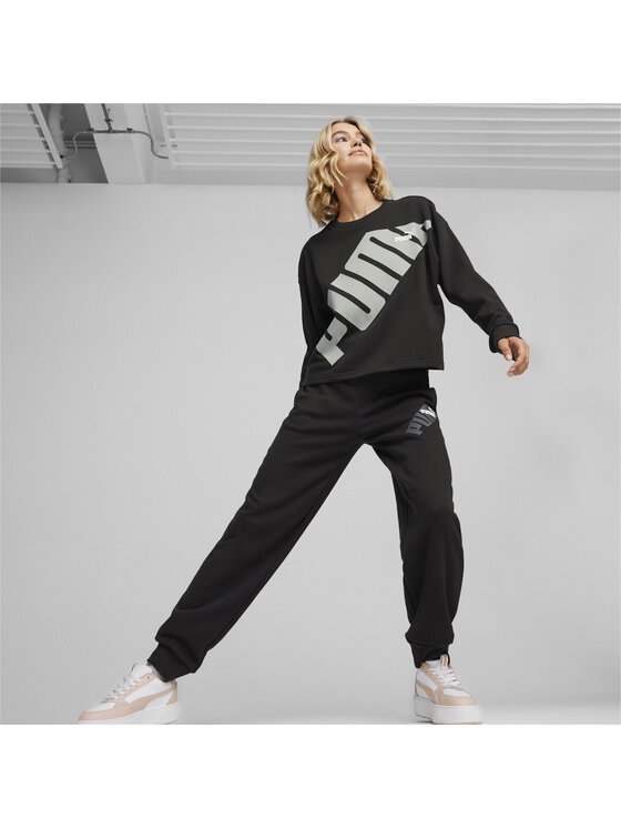 Puma Puma Spodnie dresowe 677895 Czarny Regular Fit