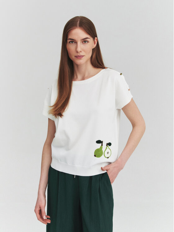 TATUUM TATUUM Bluzka IMILA Biały Classic Fit