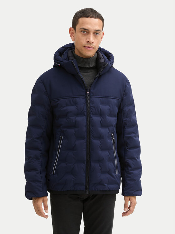 Tom Tailor Zimné bundy 1041324 Tmavomodrá Regular Fit