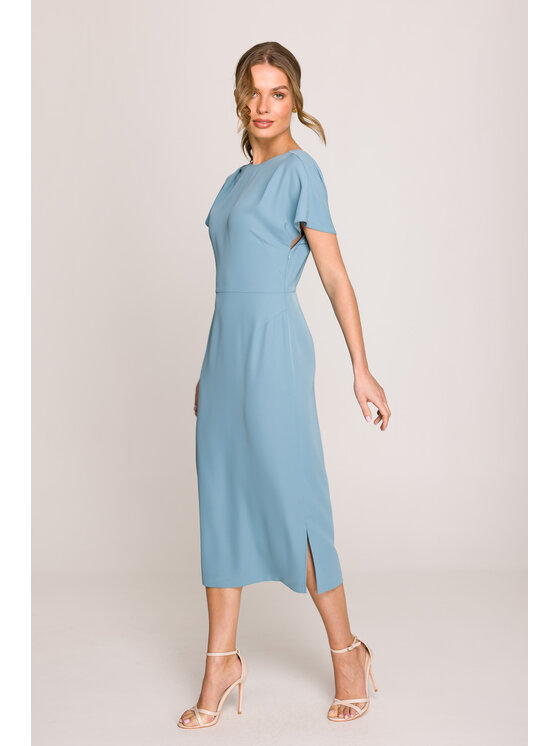 Stylove Stylove Sukienka wieczorowa S398 Niebieski Premium Fit