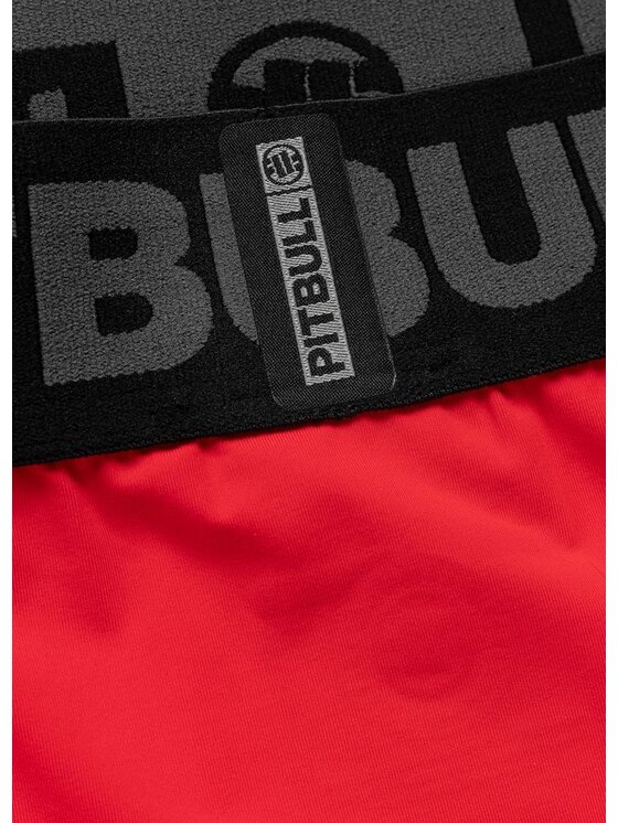 PITBULL PITBULL Szorty sportowe RUNWAY Czerwony Regular Fit