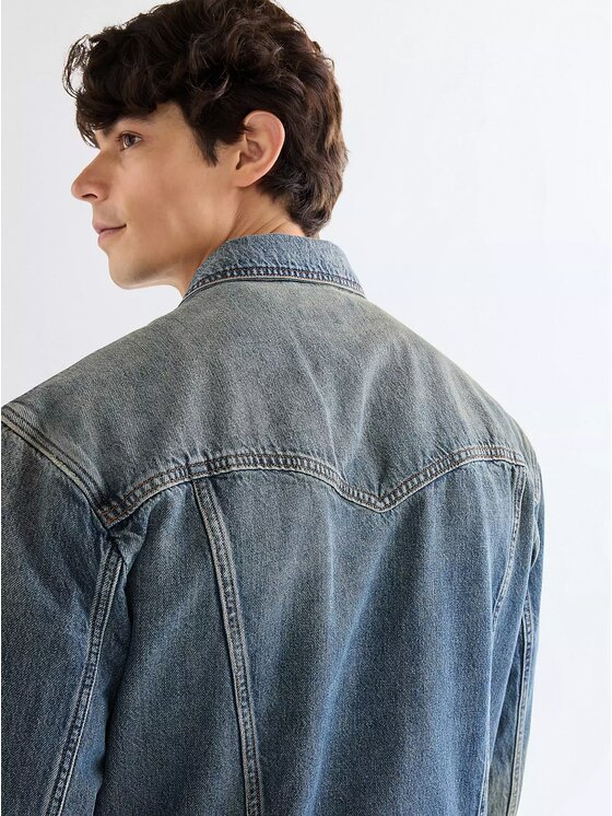 Wrangler Wrangler Kurtka jeansowa RAILRIDER JACKET Szary Regular Fit