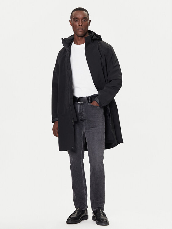 Calvin Klein Calvin Klein Cappotto di transizione LV04LD518G Nero Regular Fit