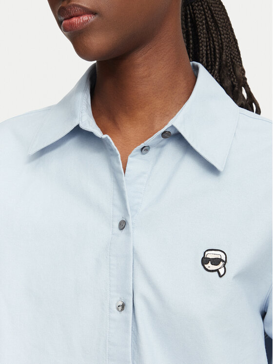 KARL LAGERFELD KARL LAGERFELD Hemd B3W11030 Hellblau Regular Fit