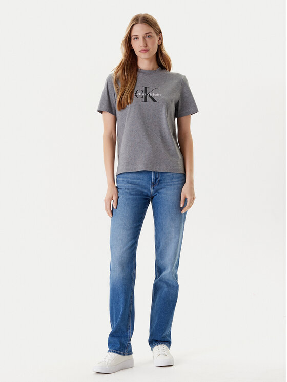 Calvin Klein Jeans Calvin Klein Jeans T-Shirt Hero Classic LV047B865G Szary Regular Fit