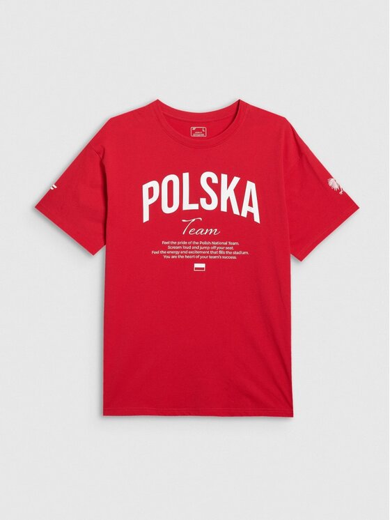 4F 4F T-shirt 4FRMM00TTSHU2949-62S Rosso Regular Fit