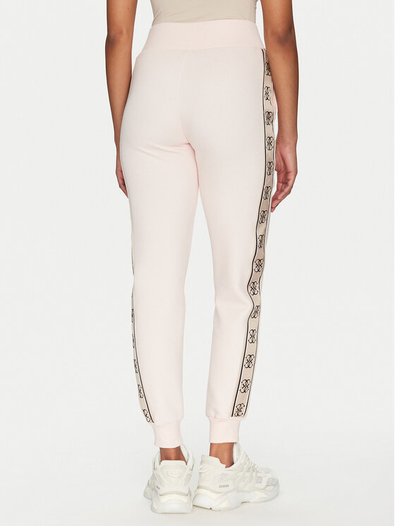Guess Guess Spodnie dresowe V2YB15 KB3P2 Różowy Regular Fit
