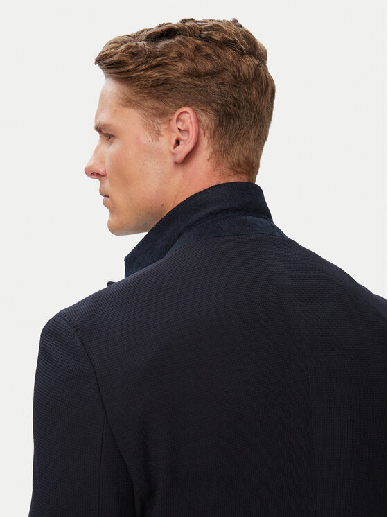 BOSS BOSS Marynarka H-Hutson-3PP-263 50567514 Granatowy Slim Fit