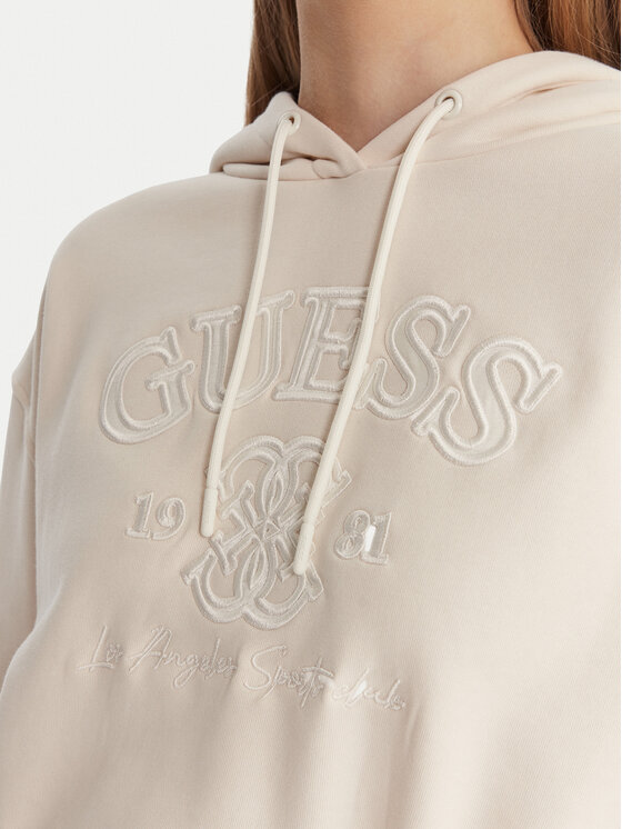 Guess Guess Felpa V6RQ03 KD761 Écru Regular Fit