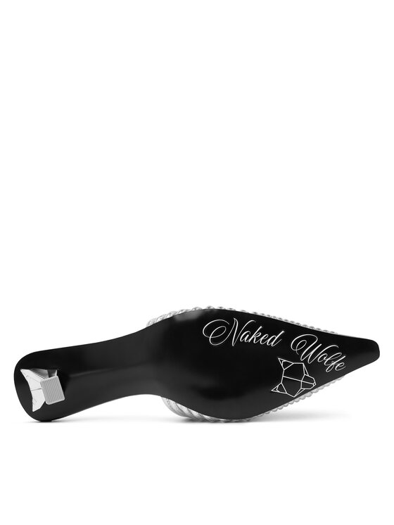 Naked Wolfe Naked Wolfe Ciabatte Chromed 00078 Argento