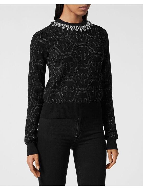 PHILIPP PLEIN PHILIPP PLEIN Sveter 15281 Čierna