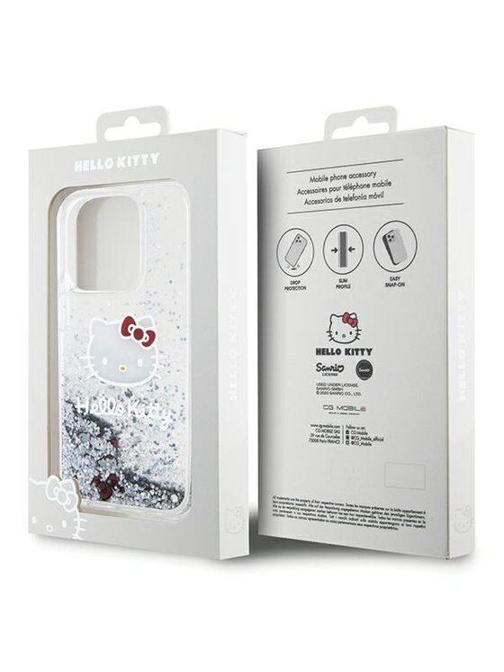 Hello Kitty Hello Kitty Etui na telefon iPhone 14 Pro Max Srebrny