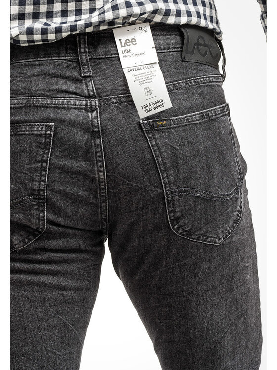 Lee Lee Jeansy LUKE Szary Slim Fit