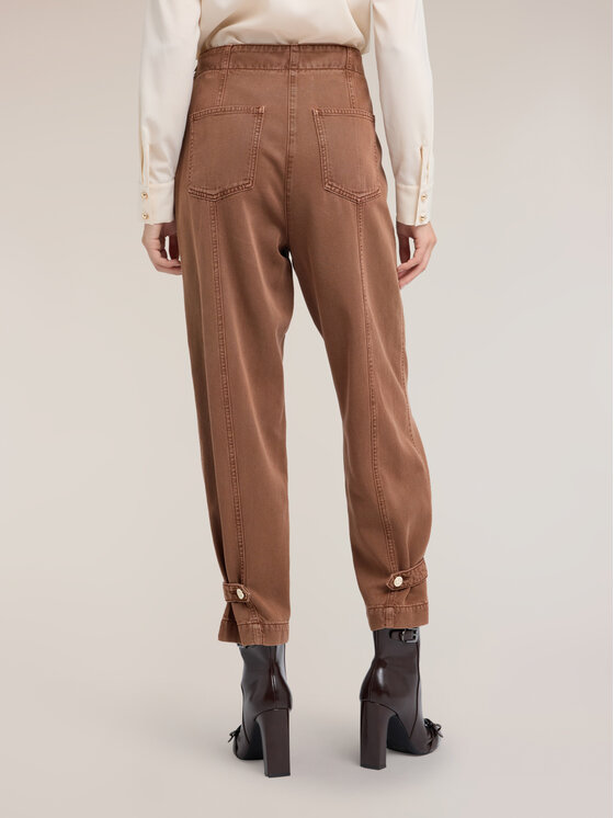 Motivi Motivi Pantaloni di tessuto P712Q104805N027 Marrone Boy Fit