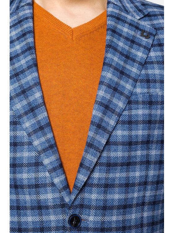 Lancerto Lancerto Marynarka Corley MA131123000019 Niebieski Slim Fit