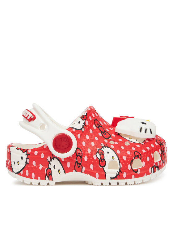 Şlapi Crocs Hello Kitty Red Classic Clog T 210577 Colorat