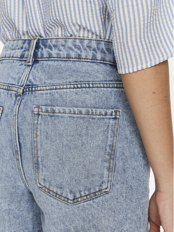 Noisy May Noisy May Jeans kratke hlače Lou 27029402 Modra Straight Fit