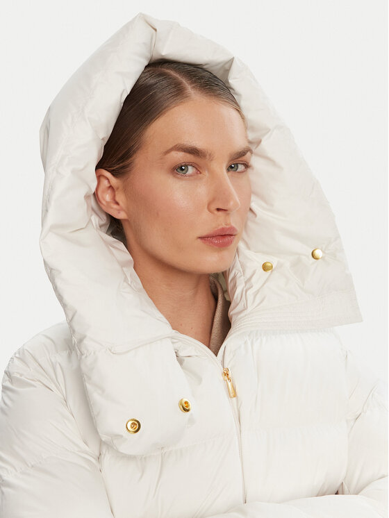 PINKO PINKO Μπουφάν χειμωνιάτικο 101602 A2P6 Λευκό Regular Fit