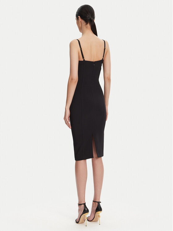 Elisabetta Franchi Elisabetta Franchi Rochie cocktail AB-702-51E2 Negru Regular Fit